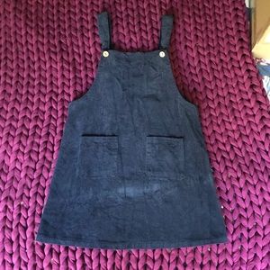 adorable navy Princess Highway corduroy jumper dress, size 12 (medium)